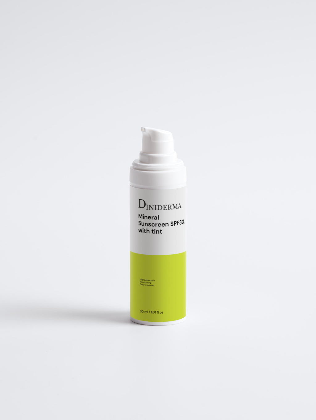 DINIDERMA Sunscreen SPF30, with tint 30mls
